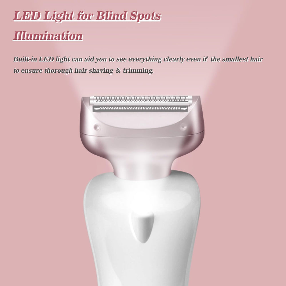 Akunbem pink shaver detachable head for easy cleaning