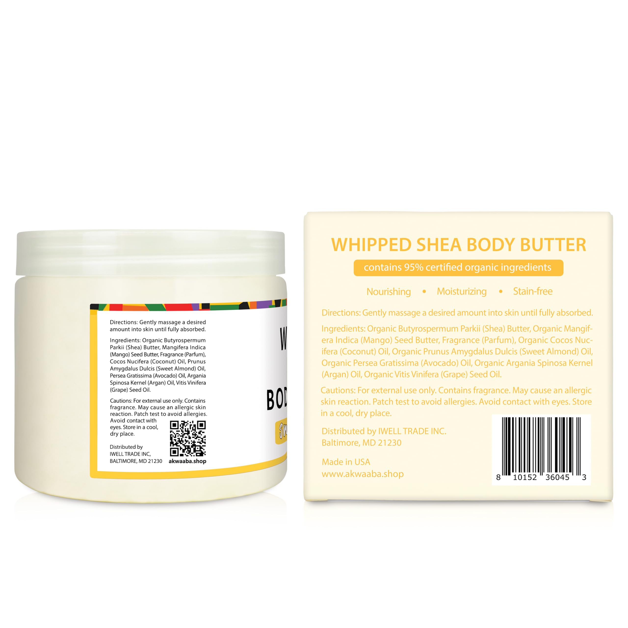 AKWAABA Hand moisturizer with multi-use benefits demonstrated.