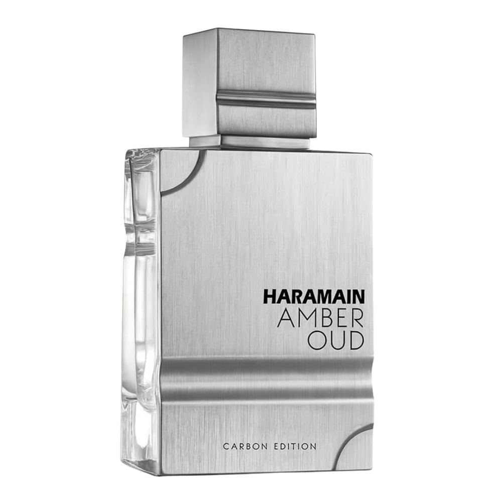 Al Haramain Amber Oud Carbon Edition bottle-front, premium unisex fragrance for daily refinement
