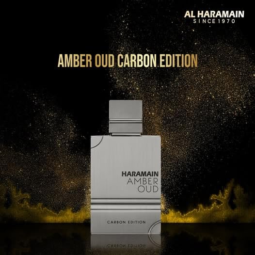 Al Haramain Amber Oud Carbon Edition lifestyle-shot, versatile wear for work and evening