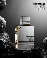 Al Haramain Amber Oud Carbon Edition spray-dispense, long-lasting scent release