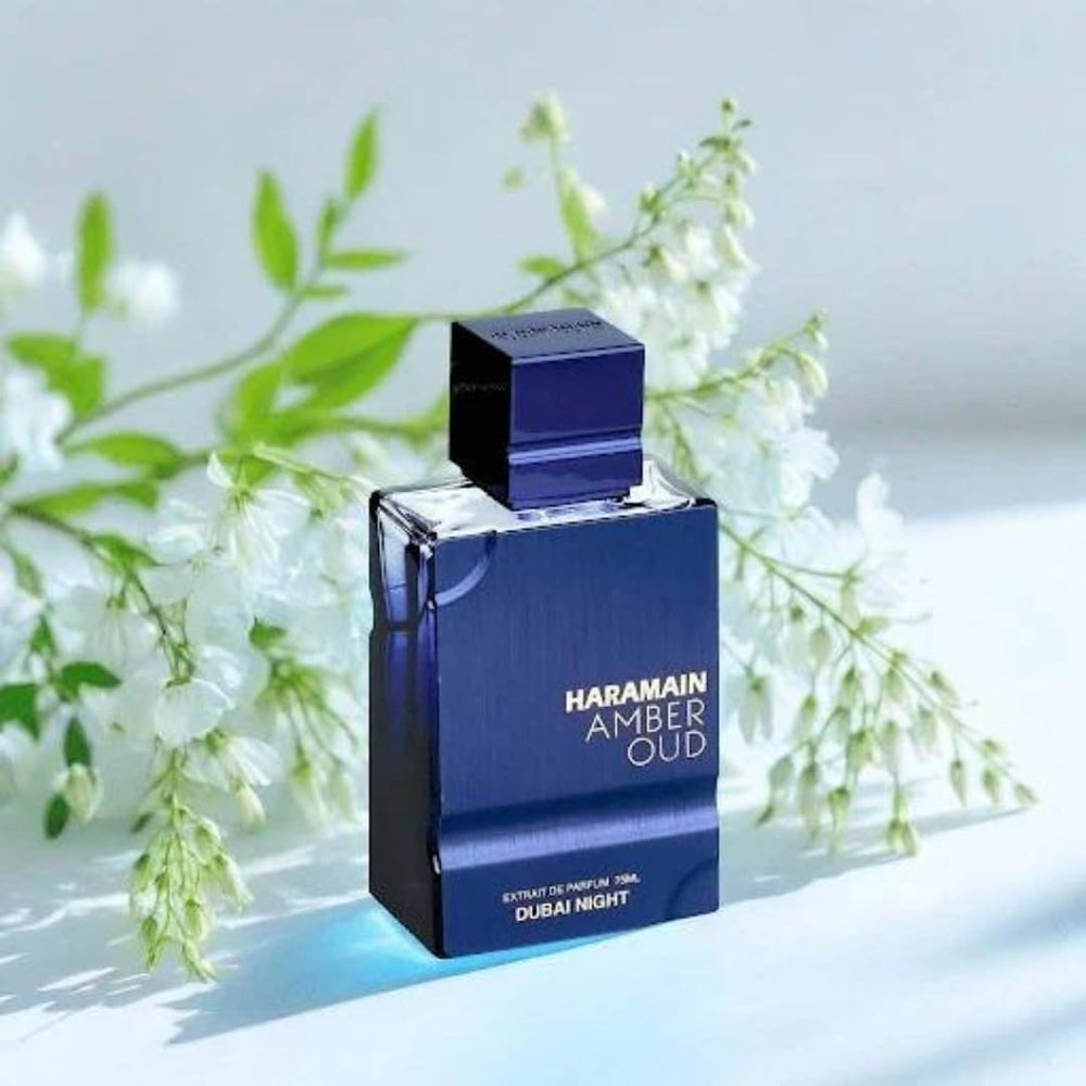 Al Haramain Amber Oud Dubai Night 3.33 oz bottle for lasting daily wear.