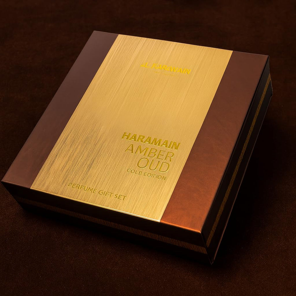 Al Haramain Amber Oud Gold Edition body spray for refreshing all-day aura