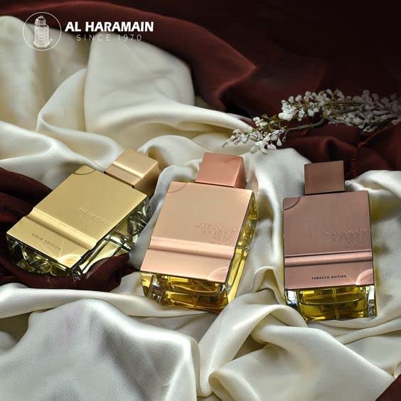 Al Haramain Amber Oud Gold Edition outer box texture suggests luxury packaging