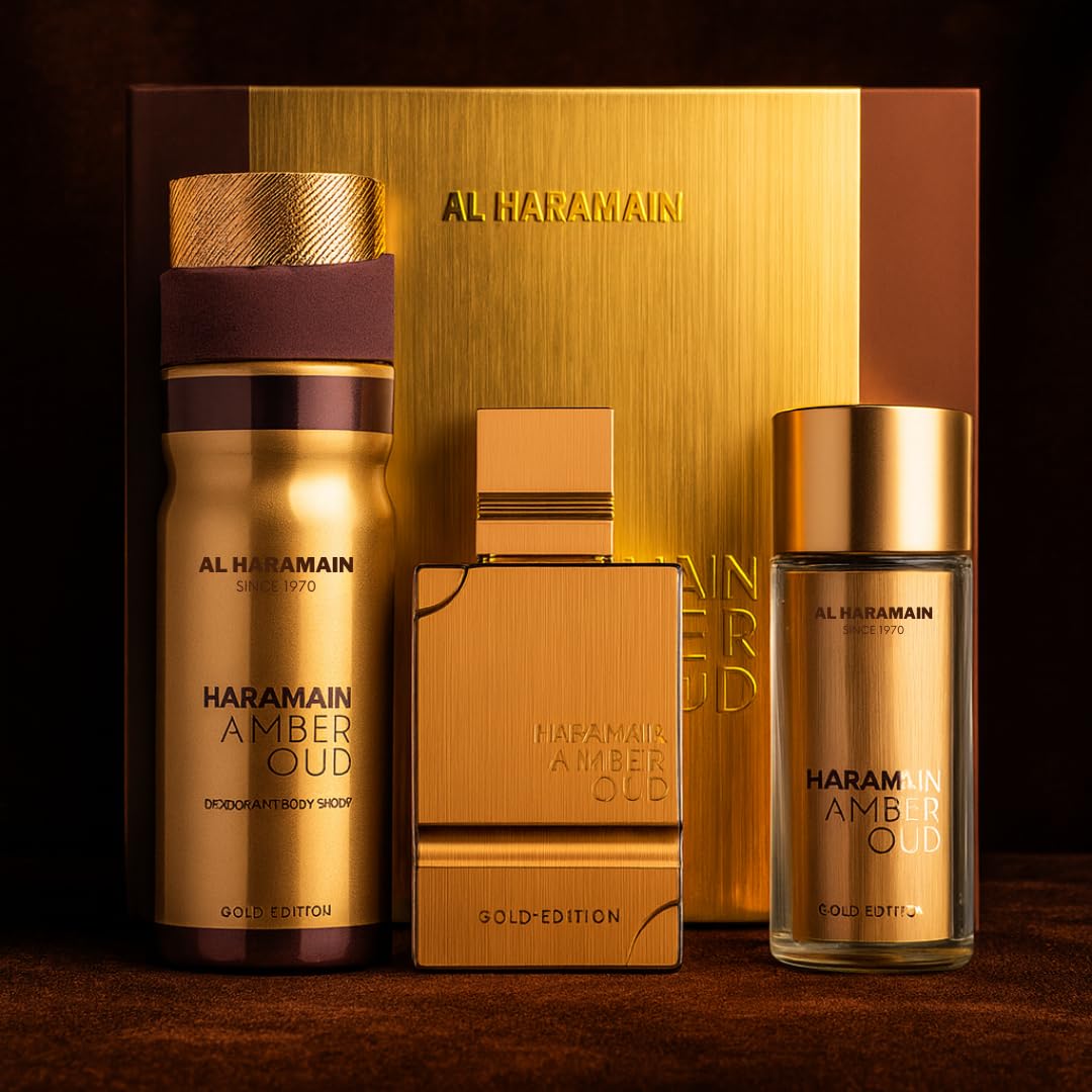 Al Haramain Amber Oud Gold Edition 2.5oz EDP bottle for long-lasting daily wear