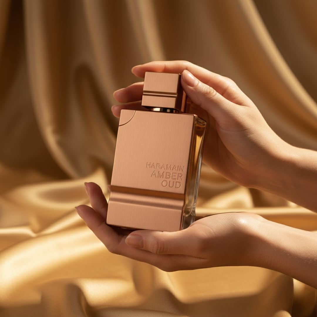 Al Haramain Amber Oud Gold Edition packaging box communicates elegance and premium gifting