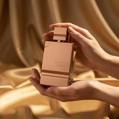 Al Haramain Amber Oud Gold Edition packaging box communicates elegance and premium gifting