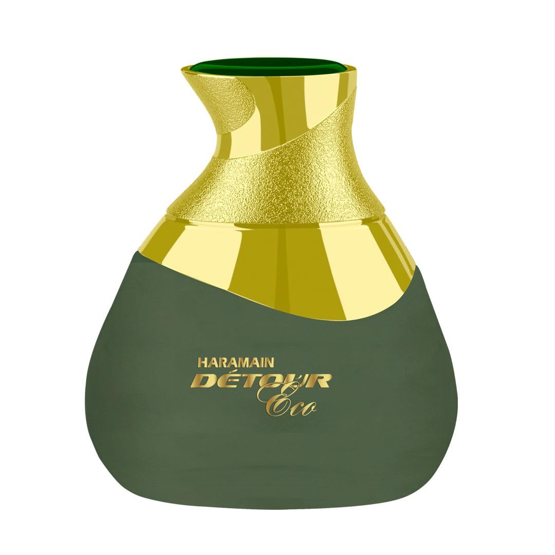 Al Haramain Detour Eco unisex-use image shows versatile fragrance for him and her.