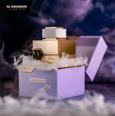 Al Haramain L'Aventure Femme EDP top-notes-elemi-lemon-bergamot for bright opening
