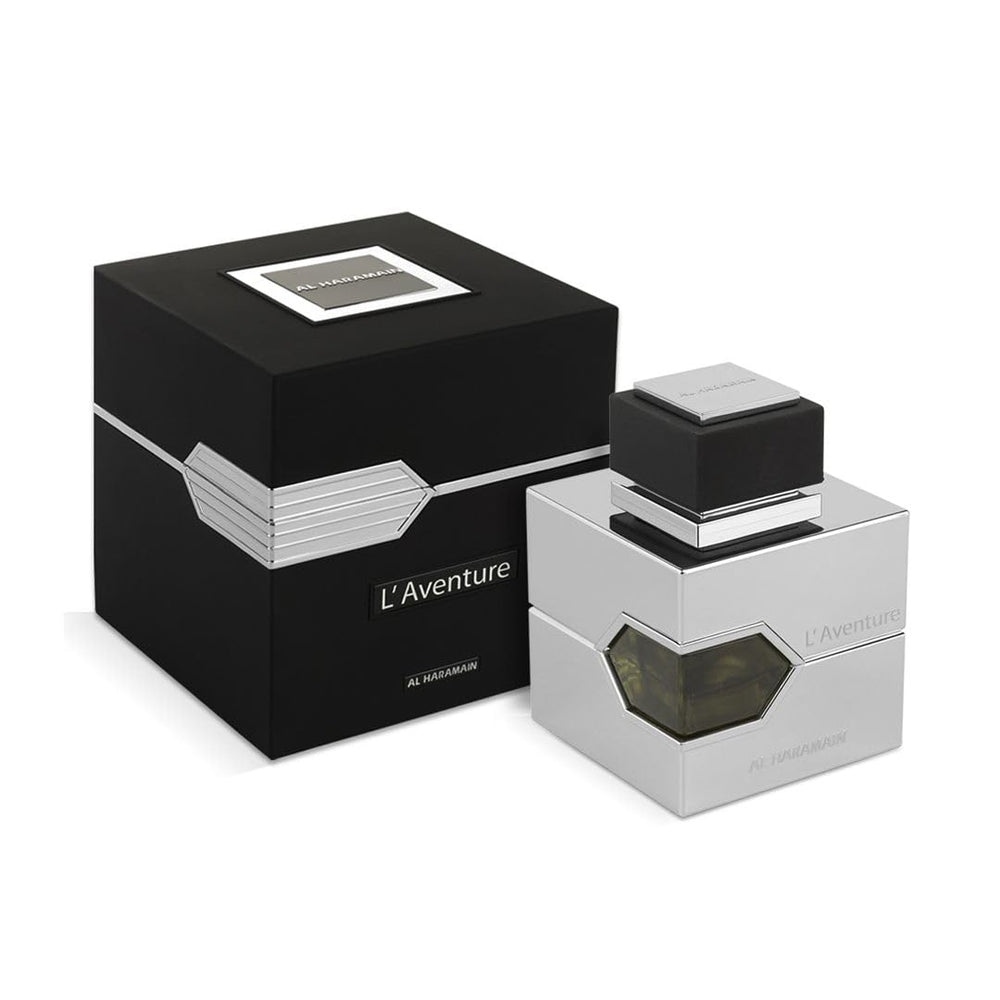 Al Haramain L’Aventure for Men bottle front view for confident everyday wear