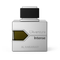 Al Haramain L'Aventure Intense bottle front for confident daily wear