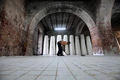 Al-Jamal Nablus soap packaging label showcases traditional craftsmanship and Holy Land origin.