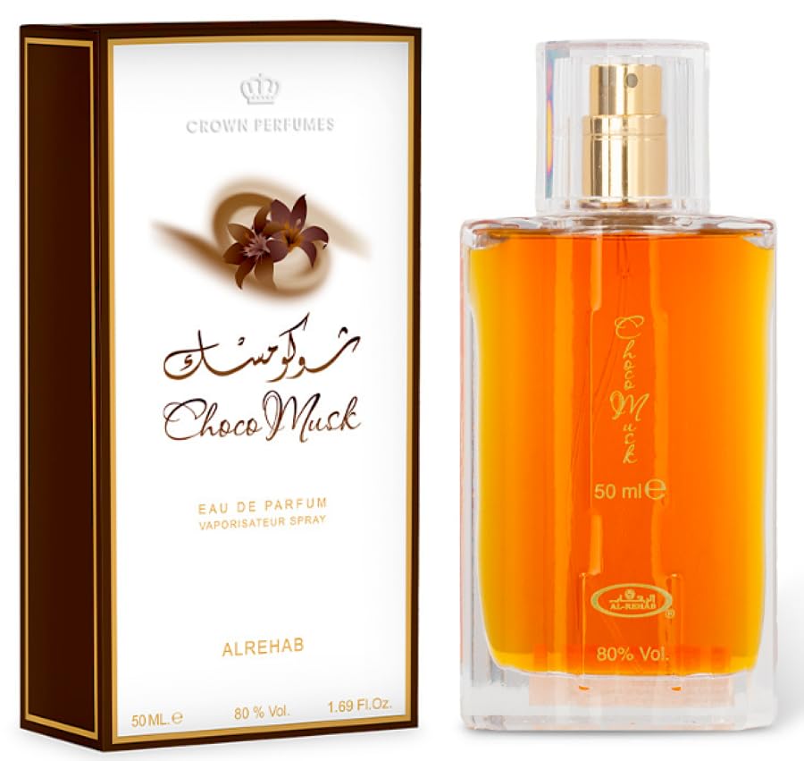 Al-Rehab Choco Musk outer packaging showcasing premium presentation for gifting