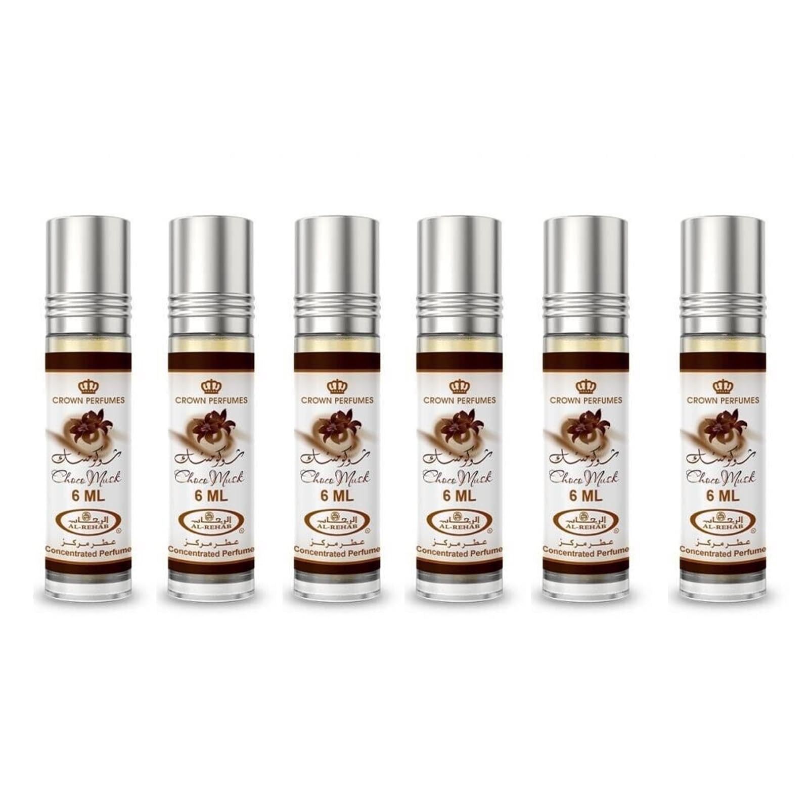 Al-Rehab Choco Musk rollerball bottle for unisex fragrance, ideal for on-the-go scenting.