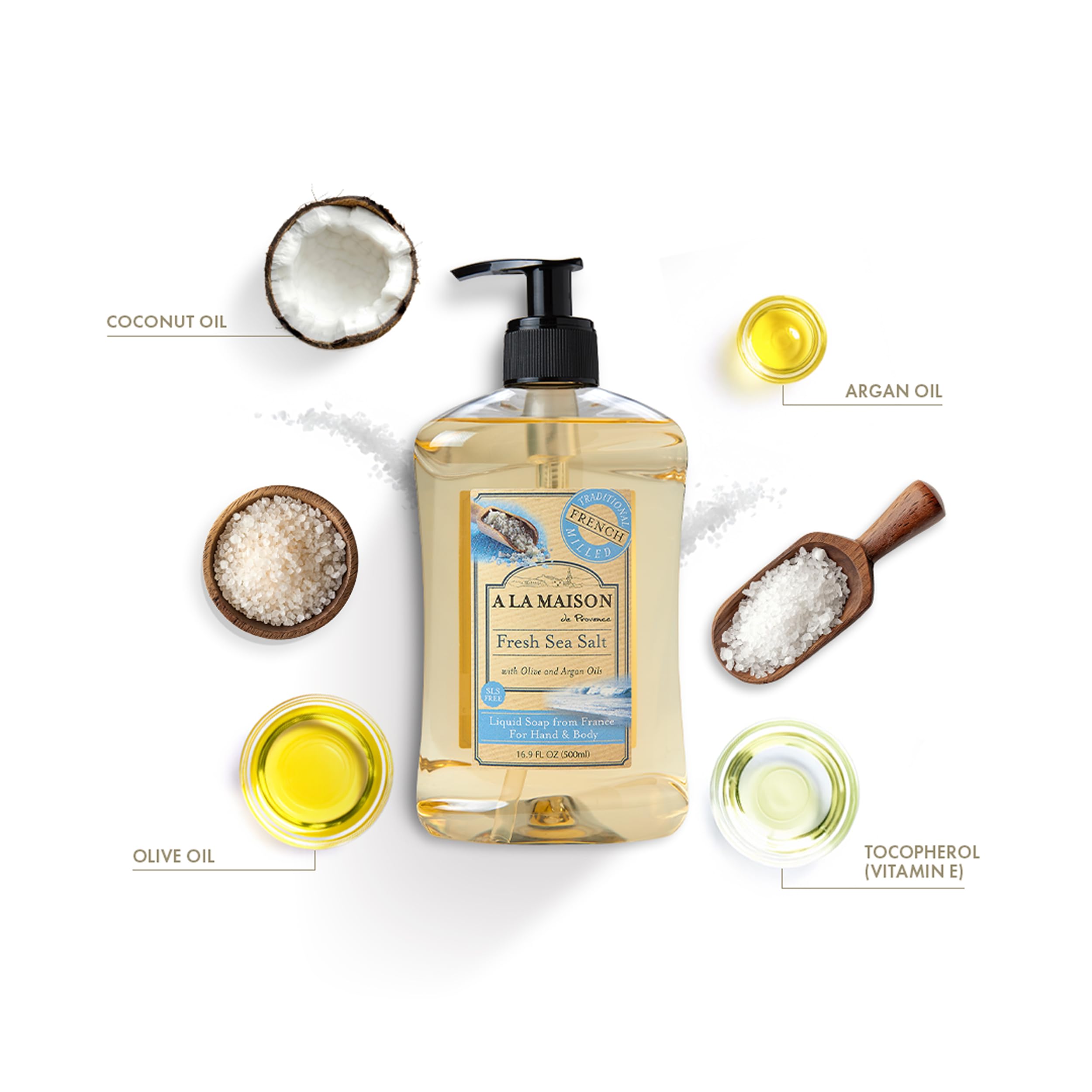 A LA MAISON French craftsmanship soap 1828 recipe evokes authentic Marseille cleansing.