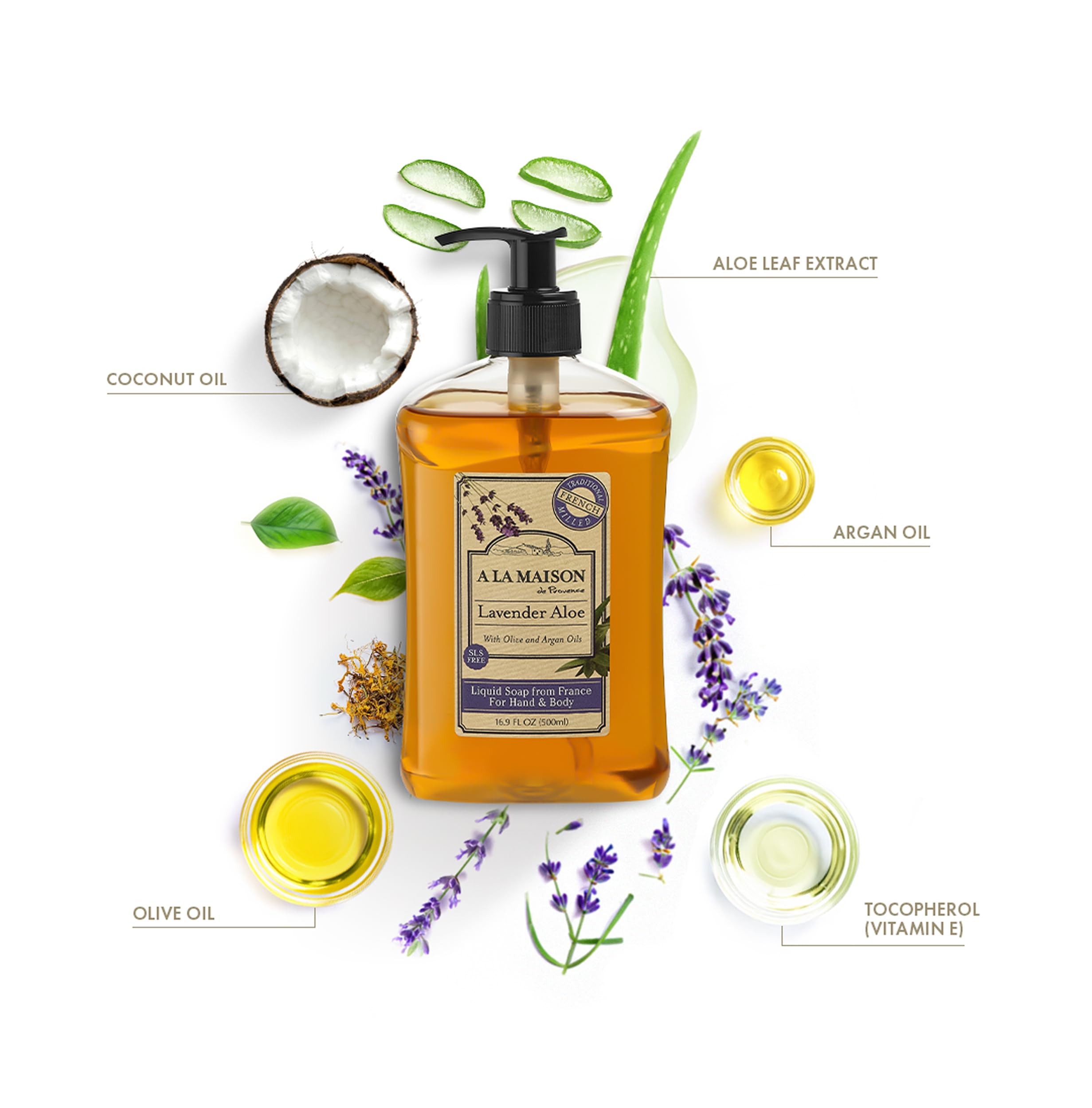 A LA MAISON Provence Lavender Aloe two-pack supports family handwashing and value