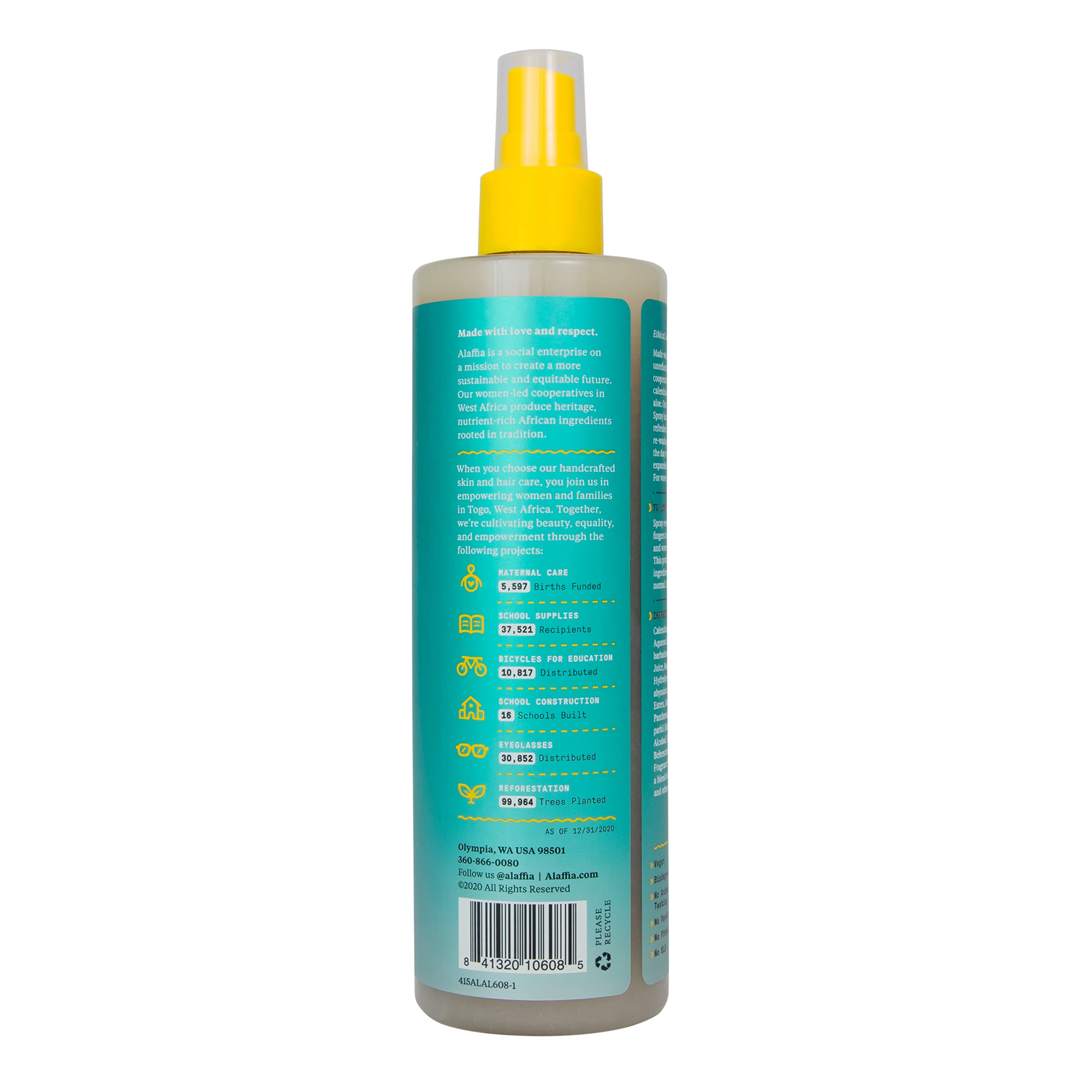 Calendula and aloe blend imagery for Alaffia Beautiful Curls.