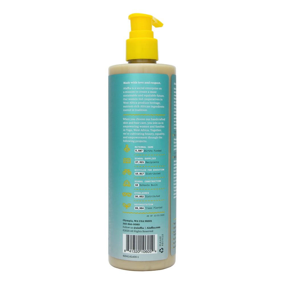 Alaffia Beautiful Curls essential oils aroma hints at refreshing botanical scent.