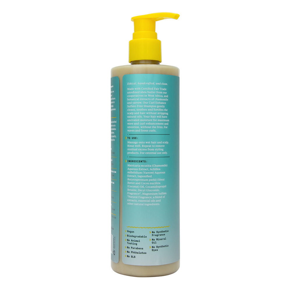 Alaffia Beautiful Curls shea butter ingredient highlights nourishing coils.
