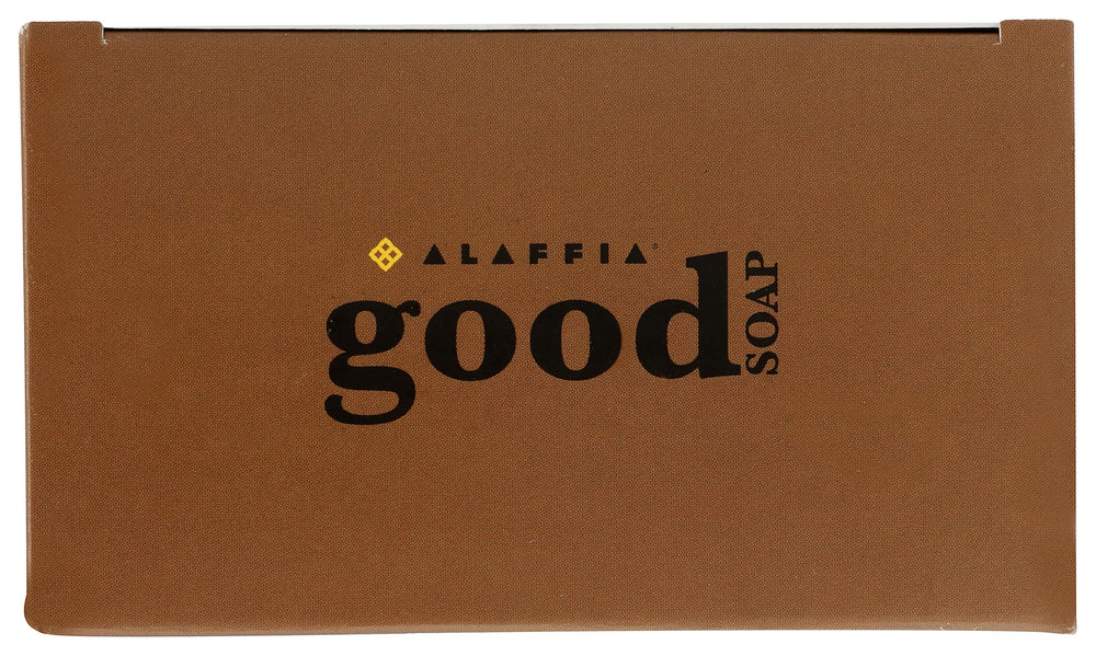 Alaffia Coconut Good Soap value pack stack of bars ready for shower.