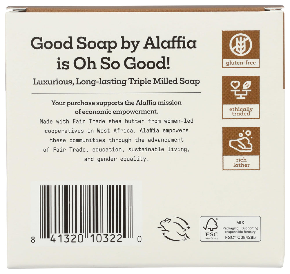 Alaffia Coconut Good Soap value pack bars creamy lather with coconut fragrance.