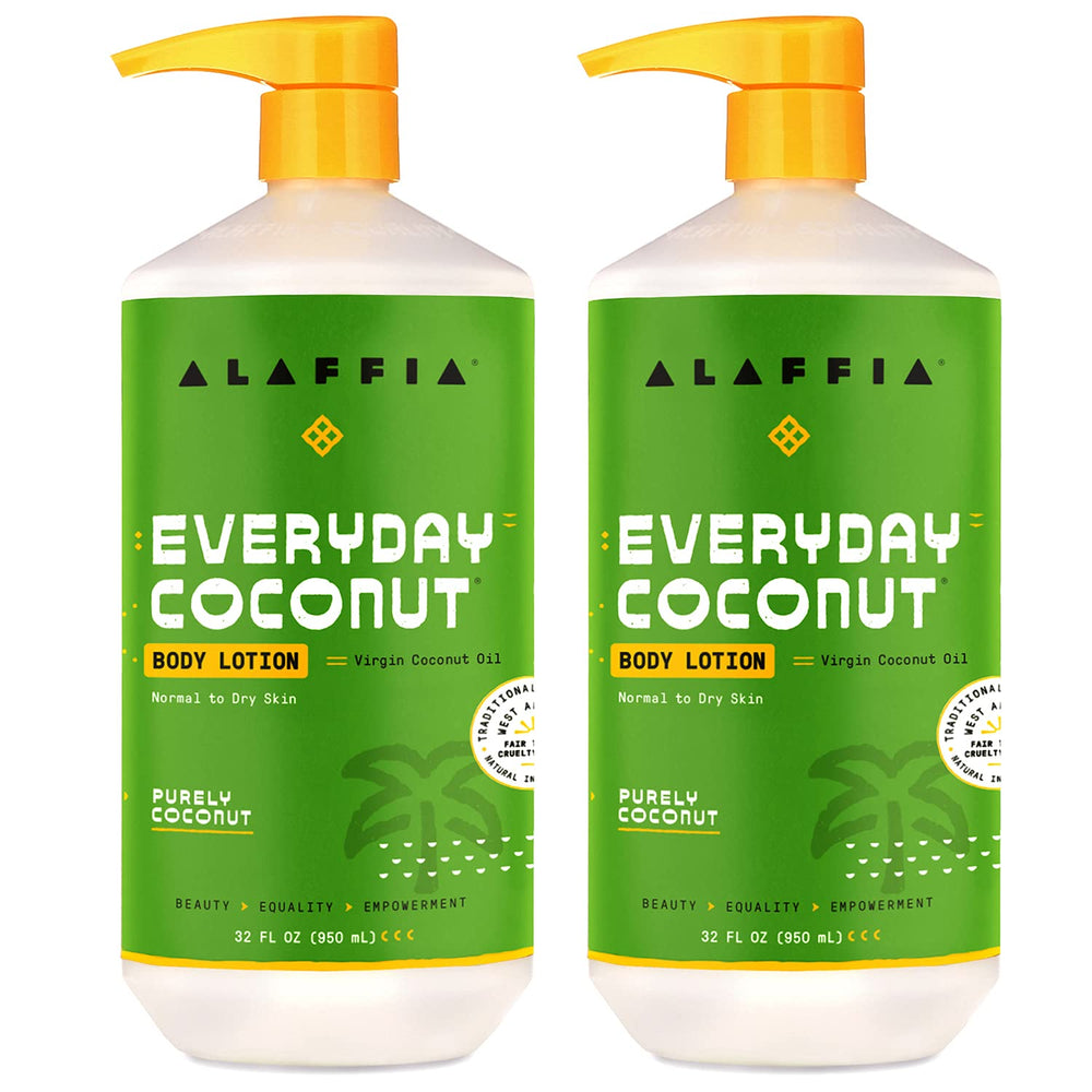 Alaffia Everyday Coconut bottle pump for quick daily hydration