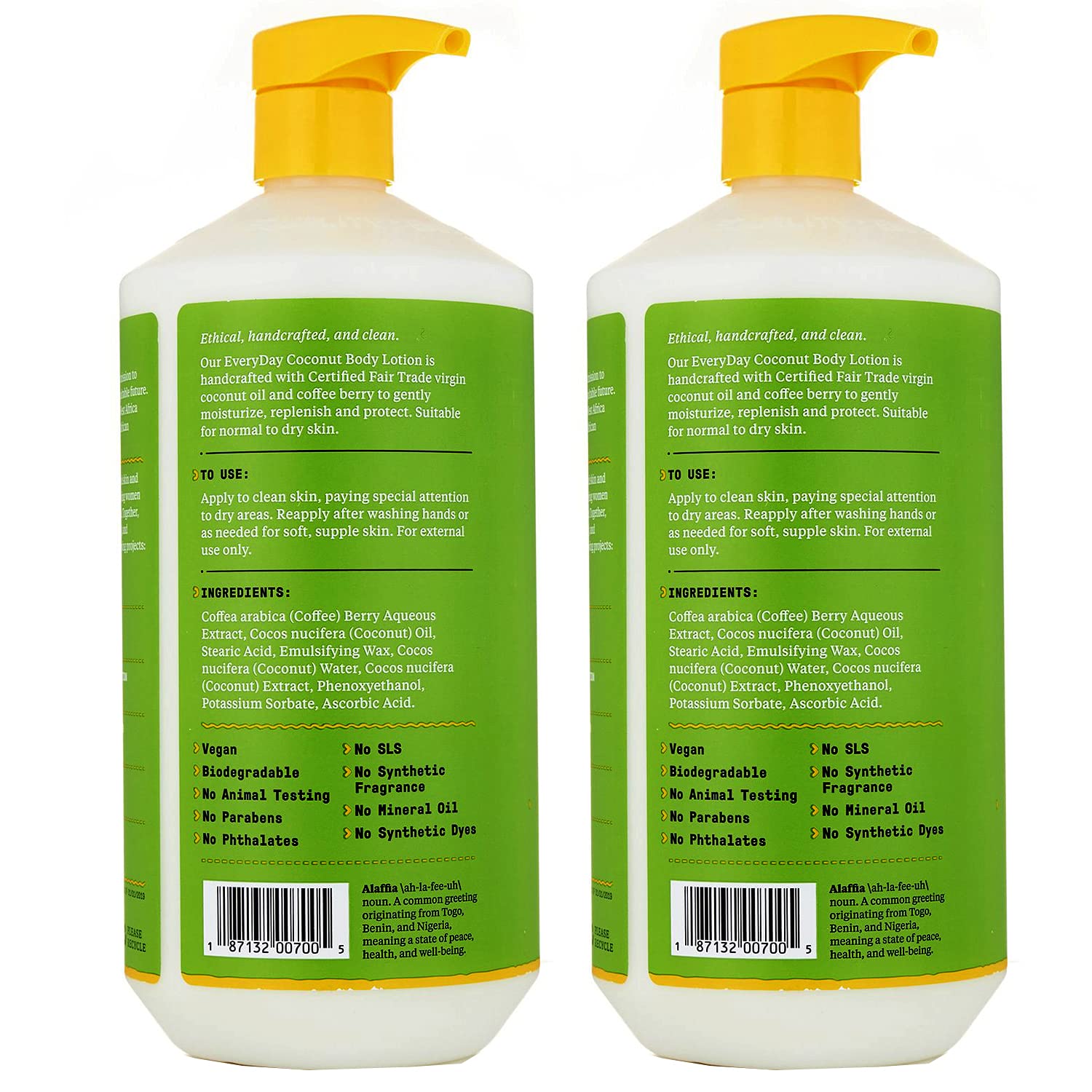 Alaffia Everyday Coconut ingredients coconut oil highlight natural hydration