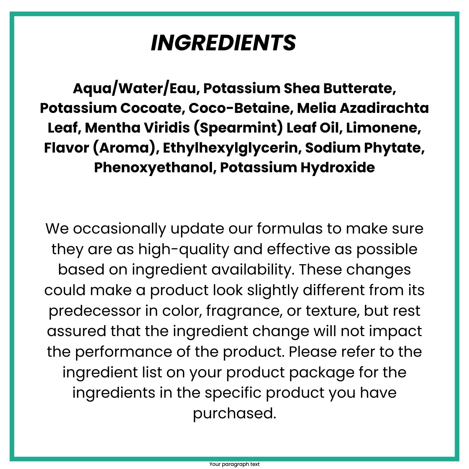 Alaffia Everyday Shea Body Wash label highlights fair-trade shea butter and natural ingredients