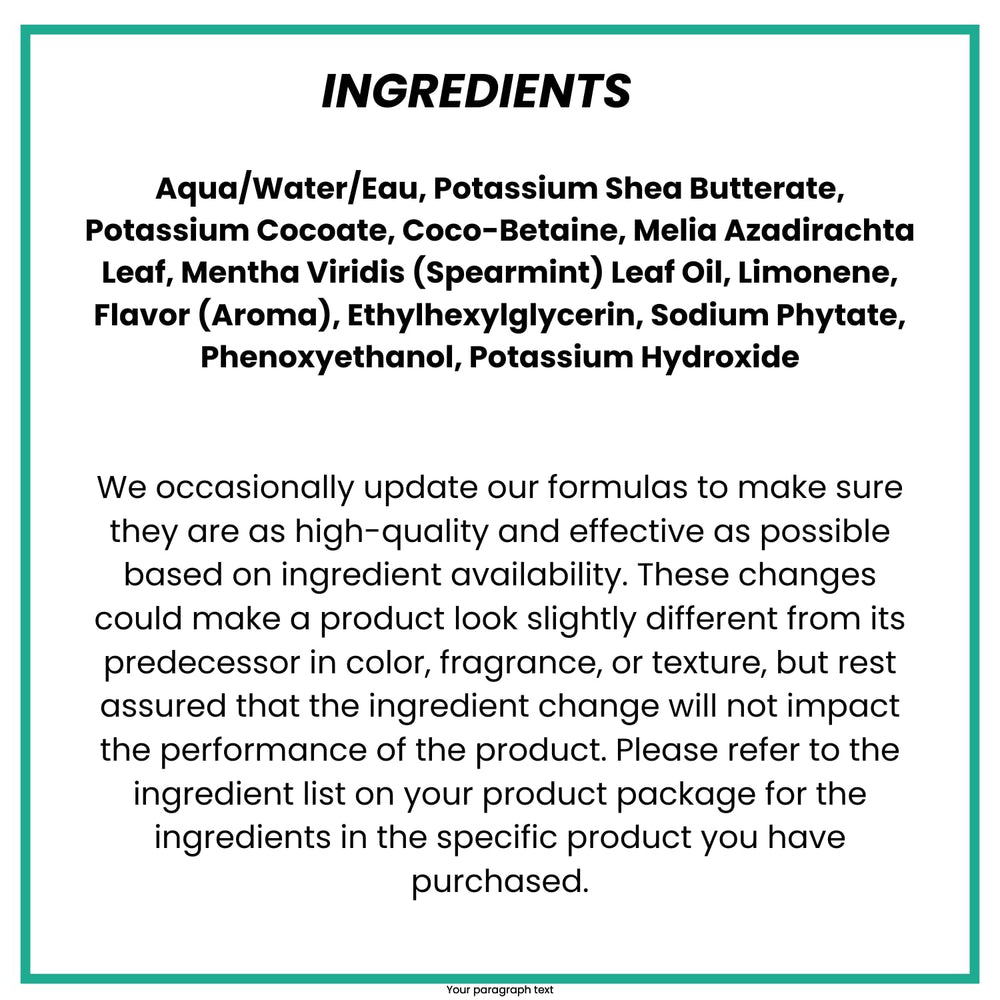 Alaffia Everyday Shea Body Wash label highlights fair-trade shea butter and natural ingredients
