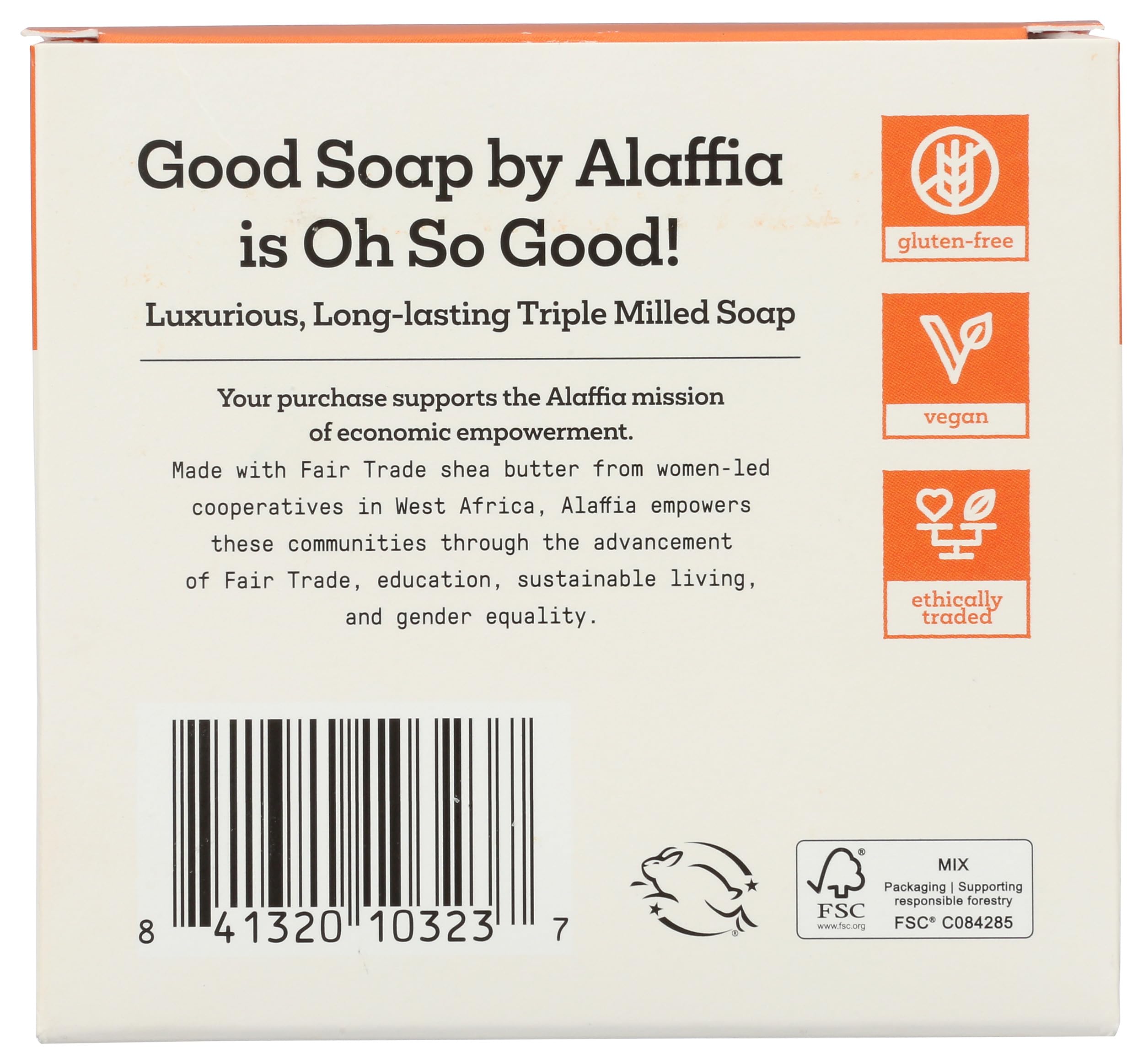 Alaffia fragrance-free good soap pour shot showing smooth lather for daily hand washing.