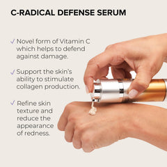 ALASTIN Skincare C-RADICAL Defense encapsulated vitamin C illustration indicating stable delivery