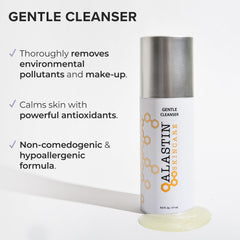 ALASTIN Gentle Cleanser Foaming Gel foaming-lather close-up showing gentle texture for sensitive skin cleansing.
