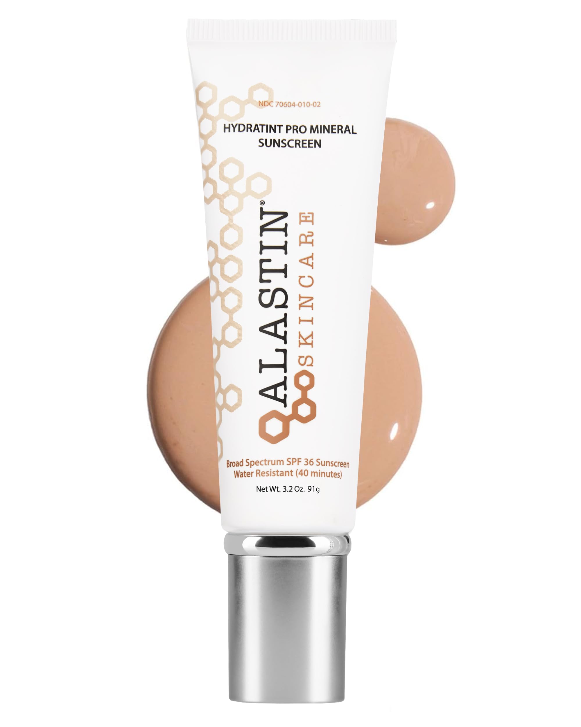 ALASTIN HydraTint Pro Mineral Sunscreen bottle closeup showing lightweight mineral protection for daily wear.