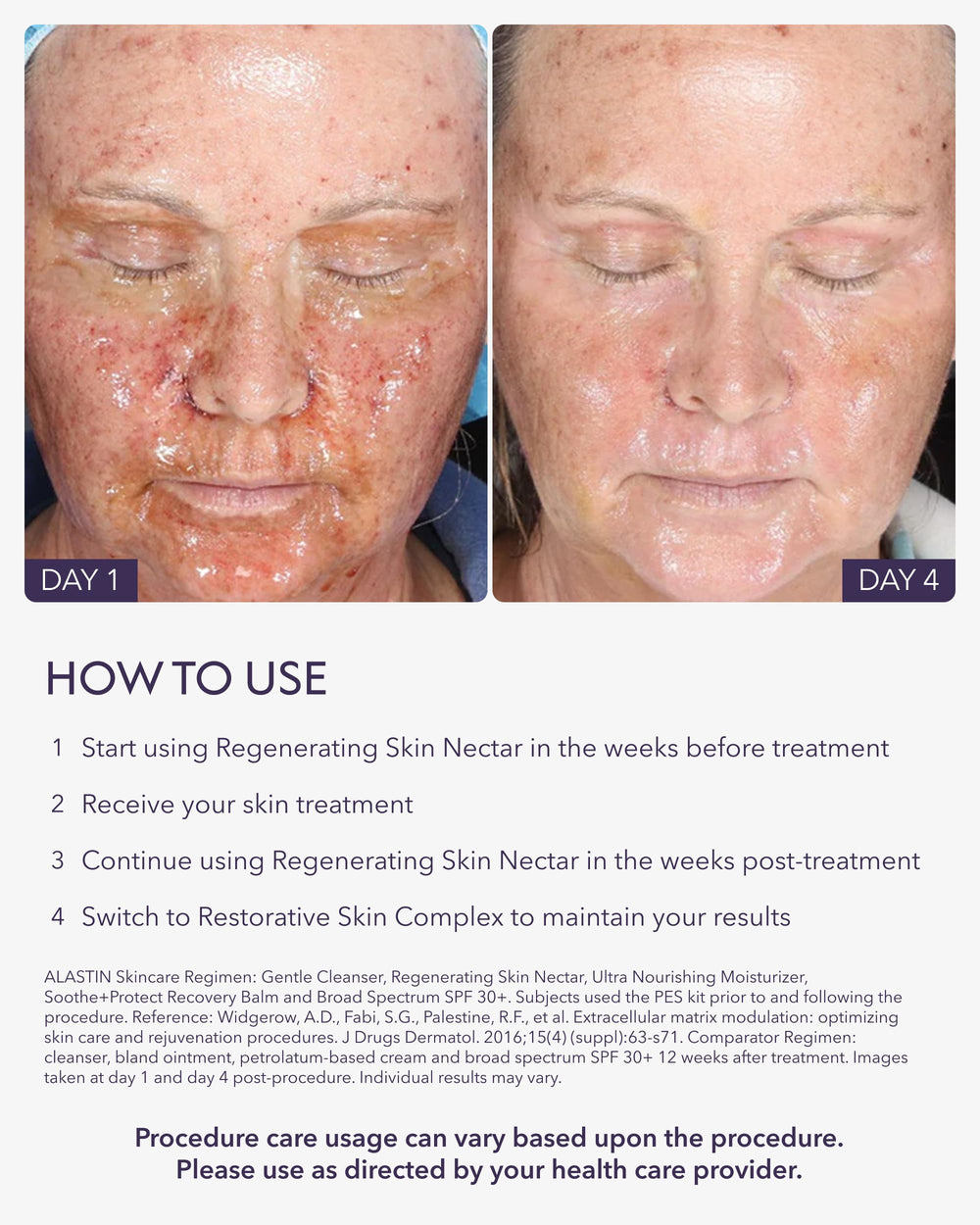ALASTIN Regenerating Skin Nectar on skin delivering hydrated glow after use