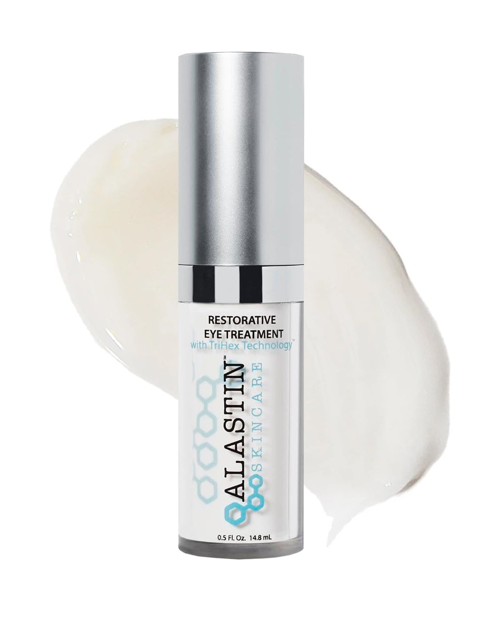 ALASTIN Restorative Eye Treatment bottle shows sleek packaging for daily hydrating care