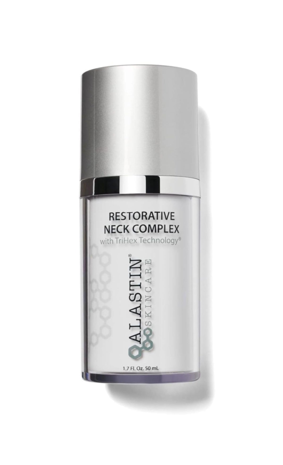ALASTIN Restorative Neck Complex bottle showing hydrating neck care formula