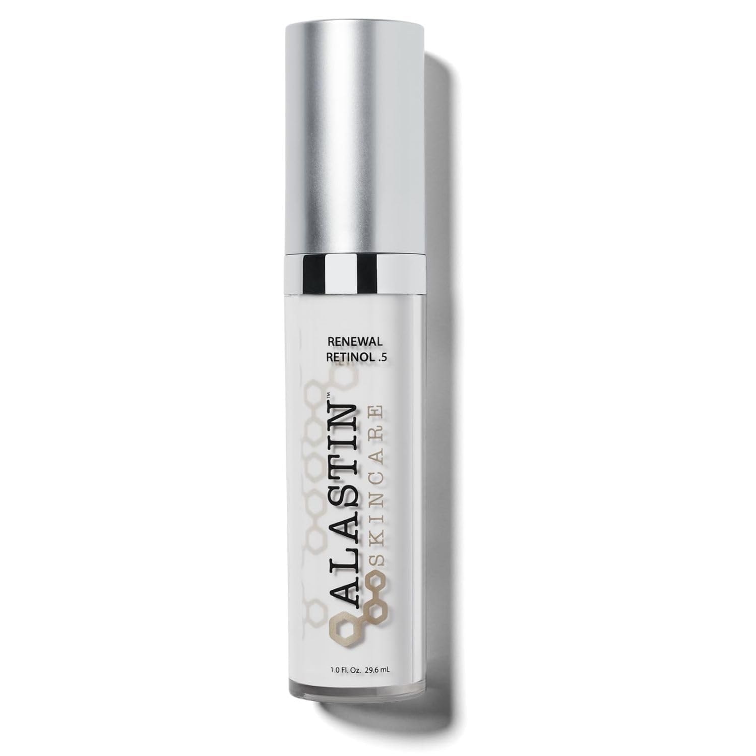 ALASTIN Skin Renewal Retinol Serum bottle-front promotes smoother texture and even tone