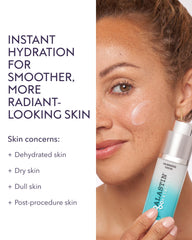 Pump action demonstrates quick absorption of ALASTIN Skincare HA IMMERSE.