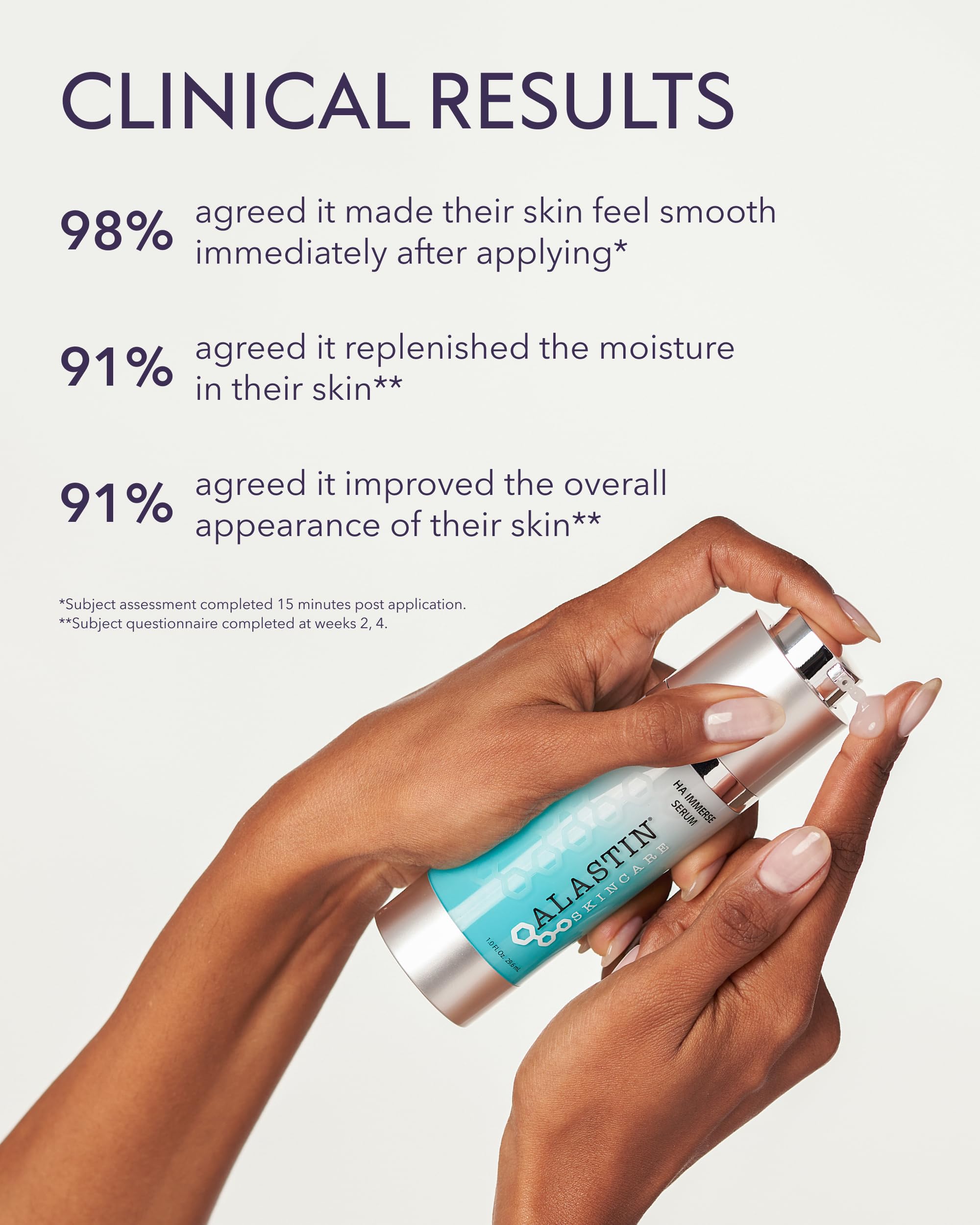 Morning routine scene with ALASTIN Skincare HA IMMERSE for the day.