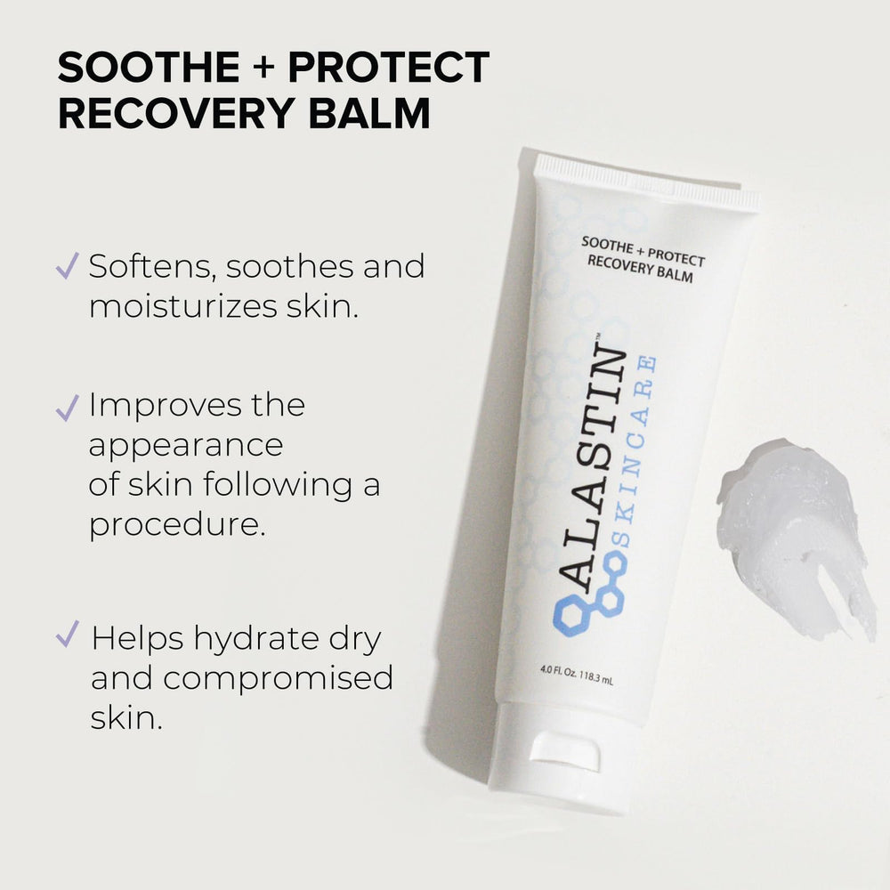ALASTIN Soothe Protect Balm application demonstrates creamy texture for sensitive skin.