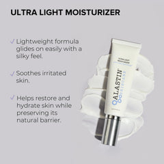 ALASTIN Ultra Light Daily Face Moisturizer jar highlighting ceramide-rich formula for barrier comfort