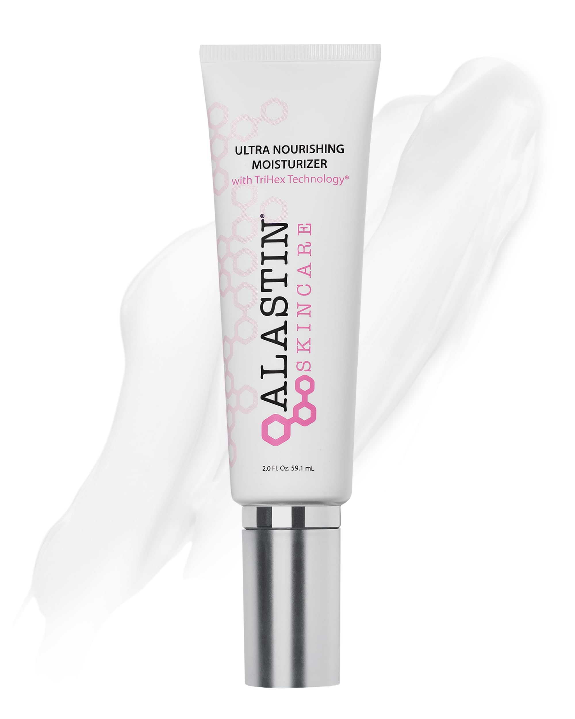 ALASTIN Ultra Nourishing Face Moisturizer pump-dispense delivers lightweight daily hydration.
