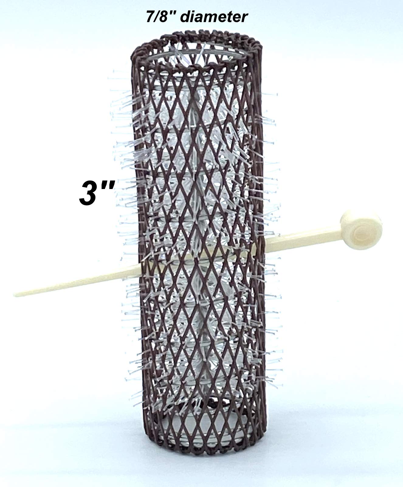 ALAZCO roller pins with locking notch prevent slipping during curls