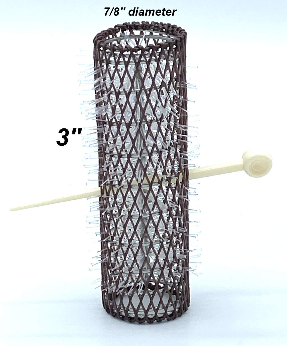 ALAZCO roller pins with locking notch prevent slipping during curls