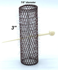 ALAZCO roller pins with locking notch prevent slipping during curls