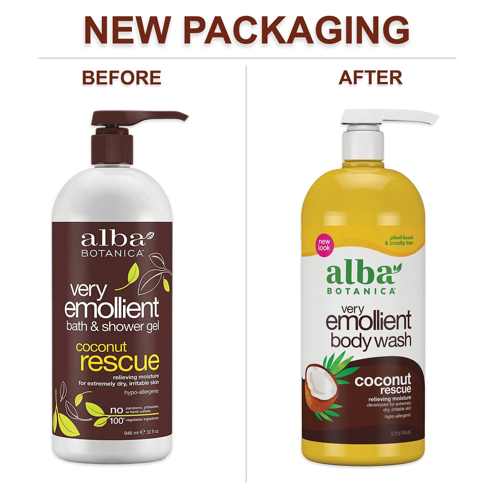 Alba Botanica 32oz bottle showcases ample moisture-rich cleansing for daily use