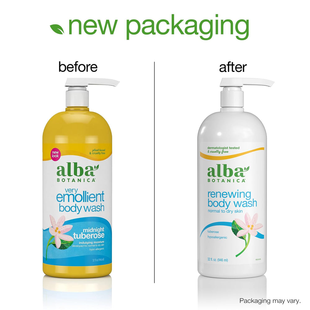 Alba Botanica closeup bottle label shows paraben- and sulfate-free promise.