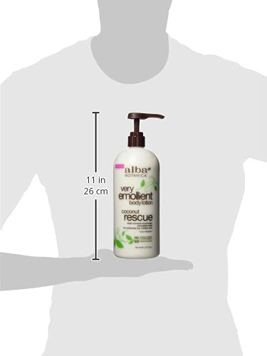 Alba Botanica Daily Moisturizing Lotion coconut-milk scene shows rich moisture