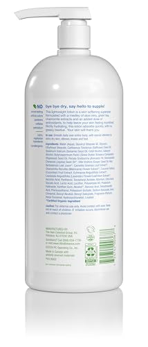 Alba Botanica Daily Moisturizing lotion texture close-up shows creamy, fast-absorbing hydration.