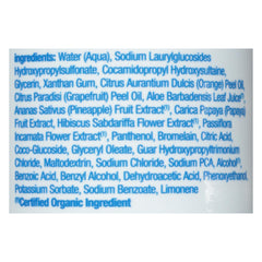 Empaque de Alba Botanica exfoliante facial, embalaje variado listo para la rutina diaria.